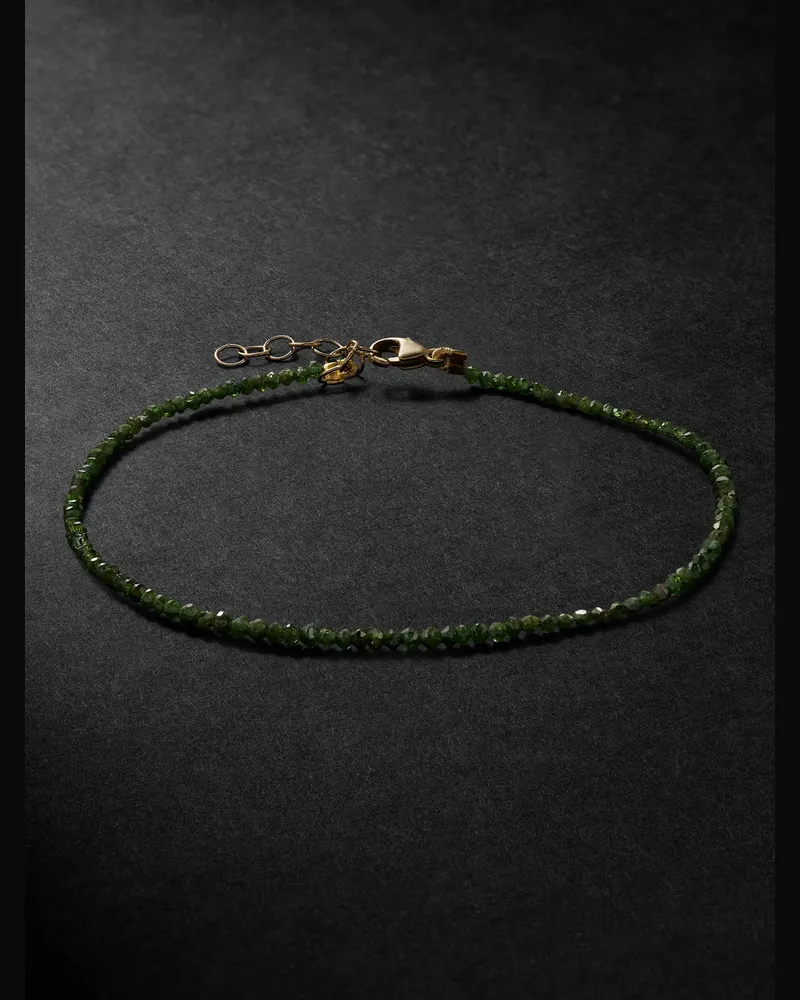 JIA JIA Armband mit Zierperlen aus Diamanten und Details aus Gold Grün