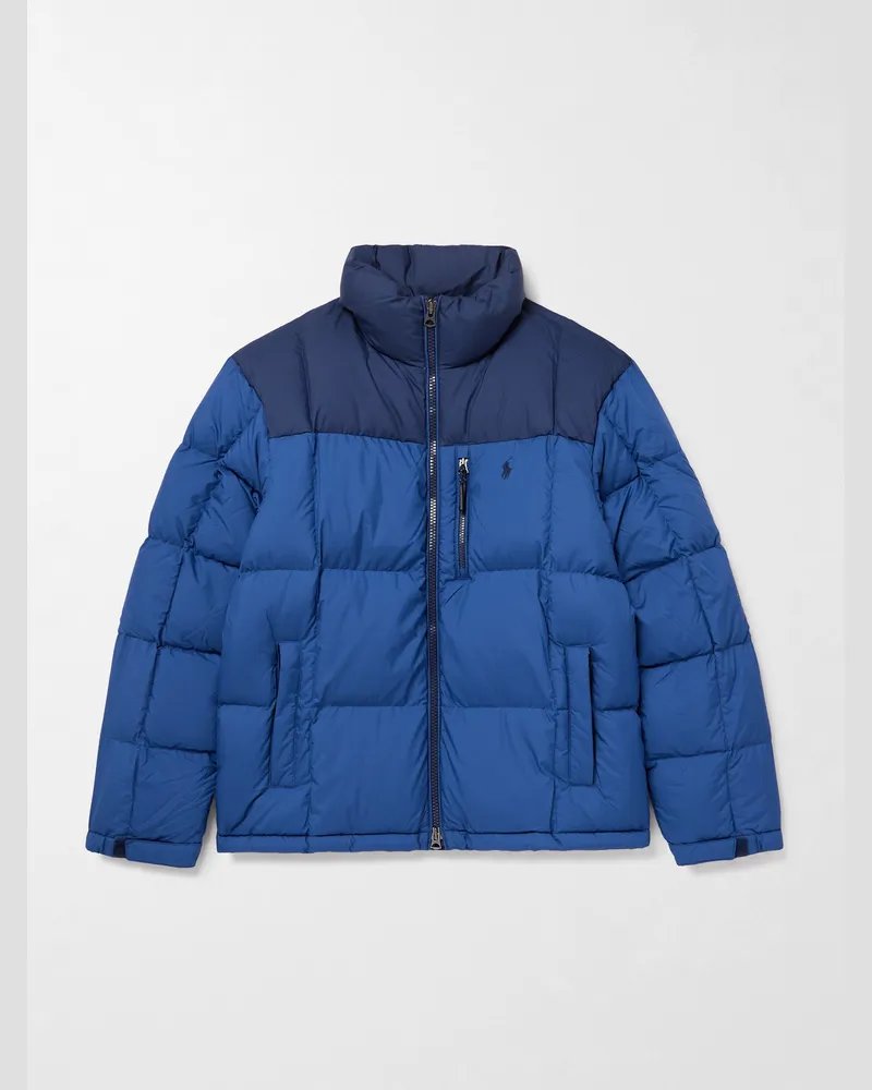 Ralph Lauren Gorham gesteppte Daunenweste aus recyceltem Ripstop Blau