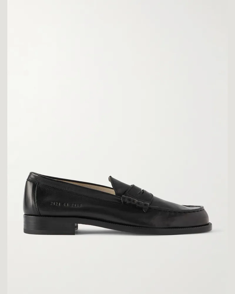 Common Projects Pennyloafers aus Leder Schwarz