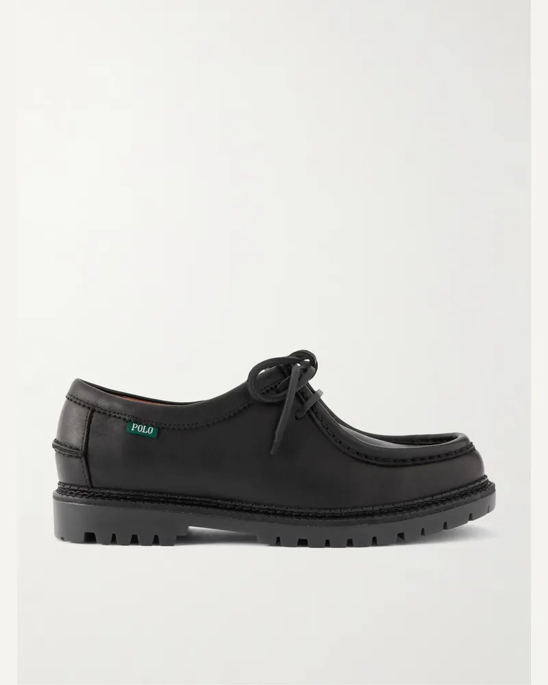 Ralph Lauren Jett Derby-Schuhe aus Leder Schwarz