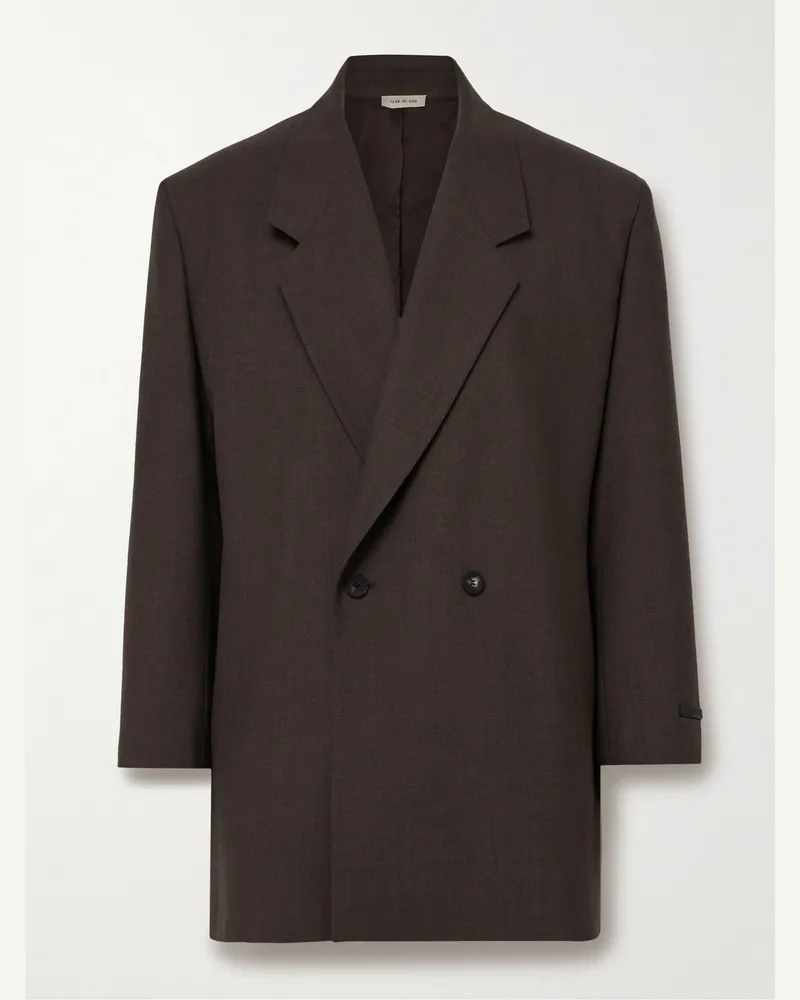 Fear of God Eternal California doppelreihiges Oversized-Sakko aus Wolle Braun