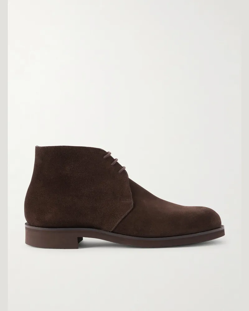 George Cleverley Nathan Suede Chukka Boots Brown