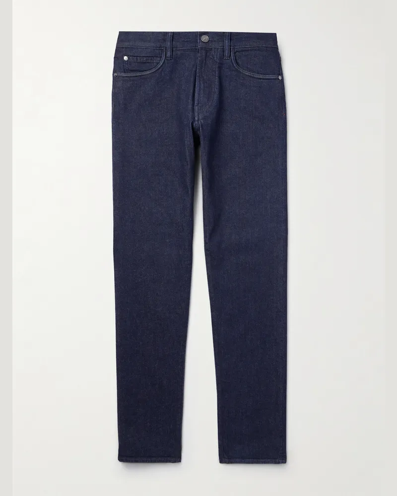Loro Piana Schmal geschnittene Jeans Blau