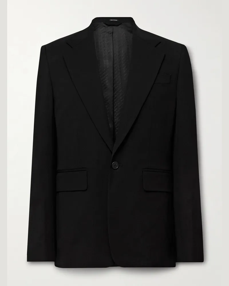 Acne Studios Juman Sakko aus Twill Schwarz