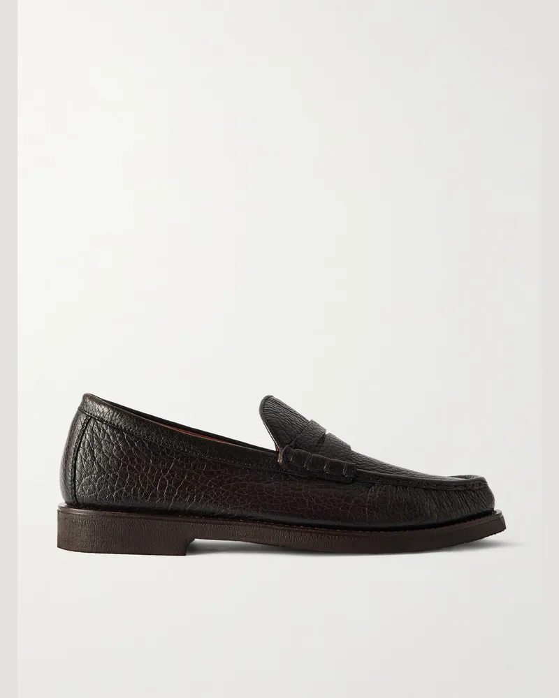 Officine Creative Italia Balfron Flexi 001 Pennyloafers aus vollnarbigem Wildleder Braun