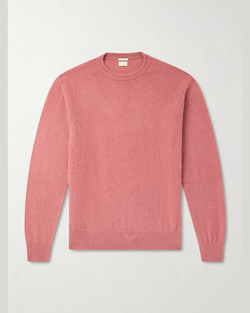 Massimo Alba Kane Brushed-Cashmere Sweater Red