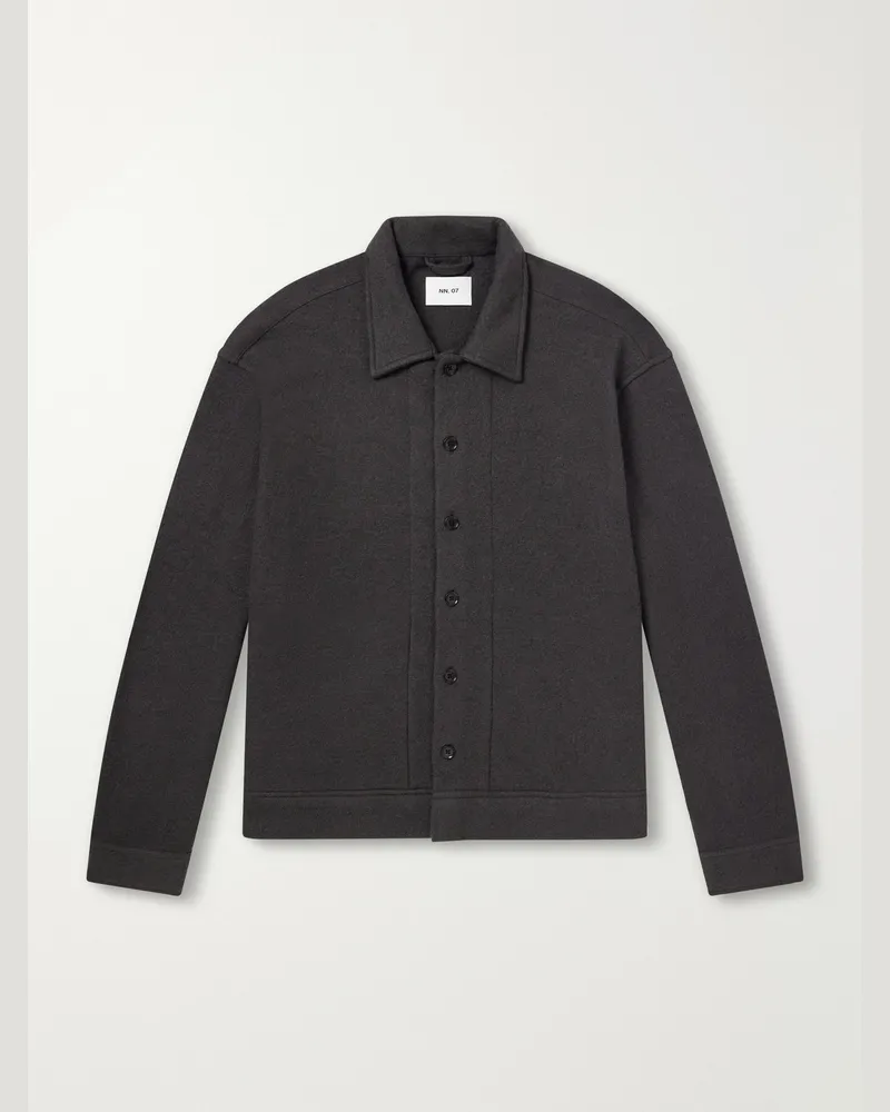 NN 07 Reed 6398 Wool Cardigan Gray