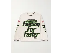 Fasting for Faster Oversized-Sweatshirt aus Baumwoll-Jersey mit Applikation und Print