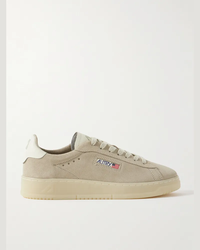AUTRY Dallas Sneakers aus Veloursleder mit Lederbesatz Braun