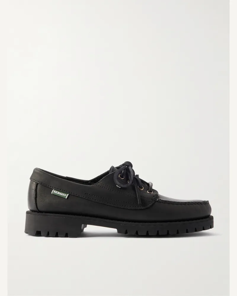 Sebago Askook Bootsschuhe aus Leder Schwarz
