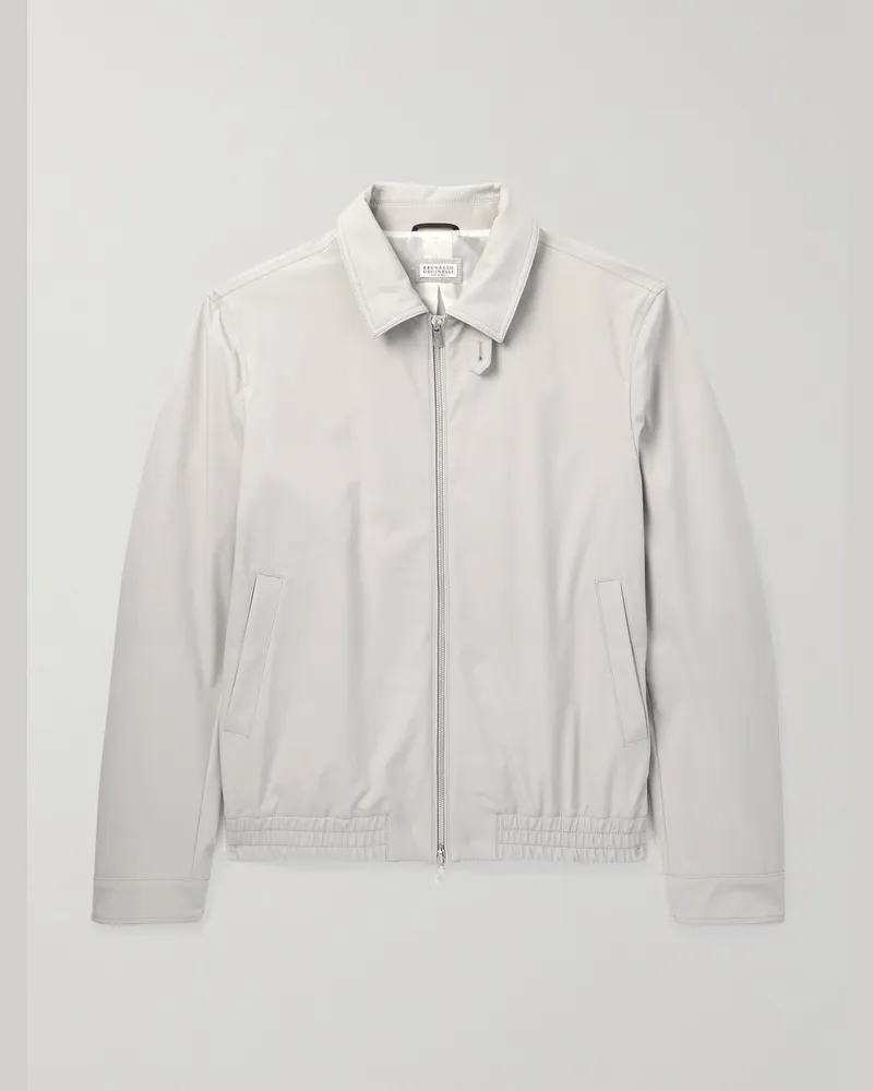 Brunello Cucinelli Blouson aus Shell Neutral