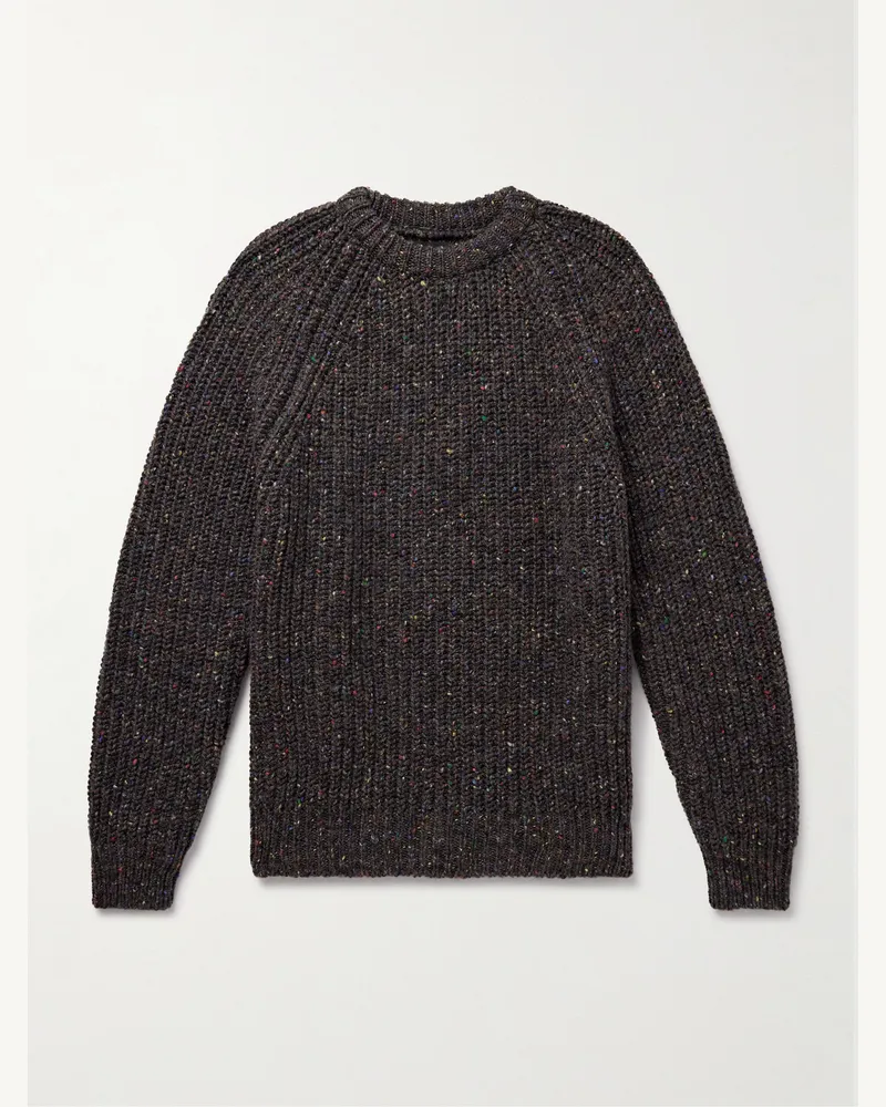 Howlin' Taste of the Future Pullover aus Wolle in Rippstrick Grau