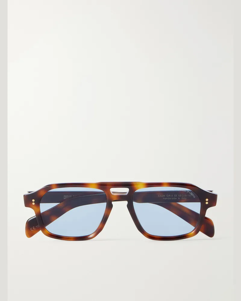 Cutler and Gross GR15 Aviator-Style Tortoiseshell Acetate Sunglasses Tortoiseshell