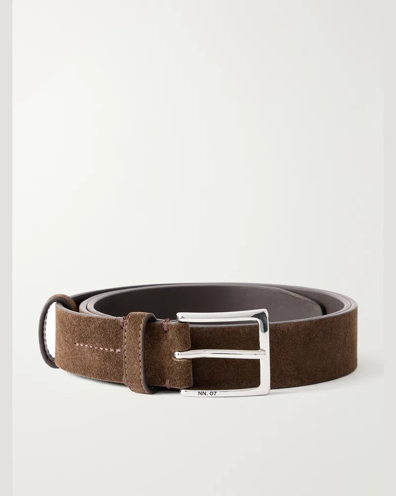 NN 07 3cm Ever 90025 Suede Belt Brown