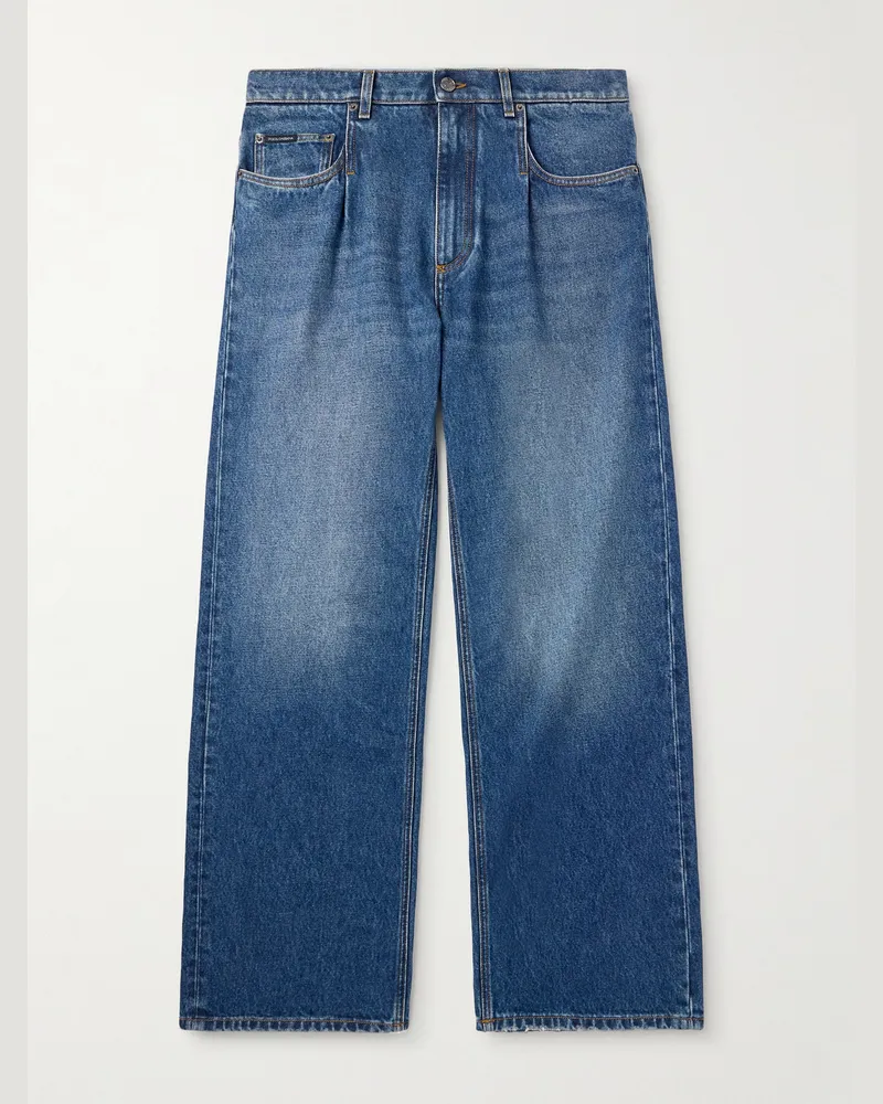 Dolce & Gabbana Gerade geschnittene Jeans Blau