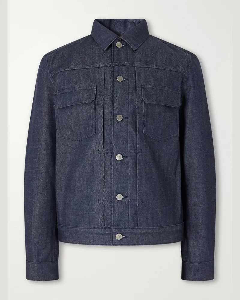 Barbour A.P.C. Denim Jacket Blue