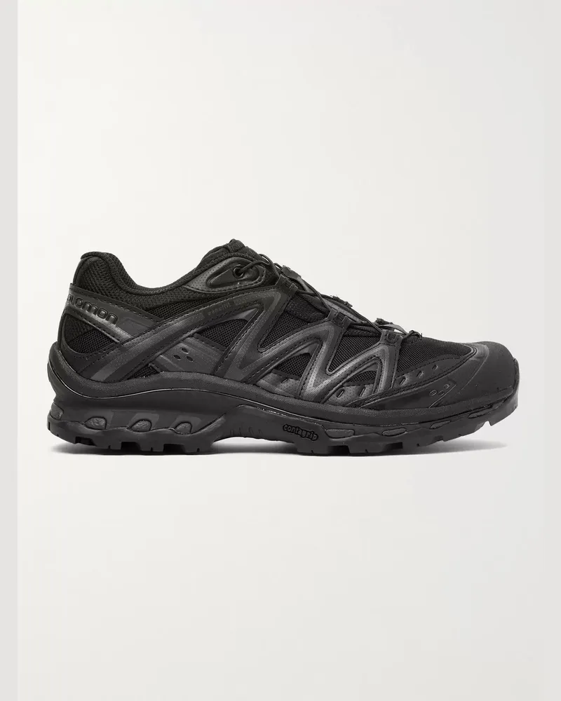 Salomon XT-Quest ADV Laufschuhe aus Mesh und perforiertem Leder Schwarz