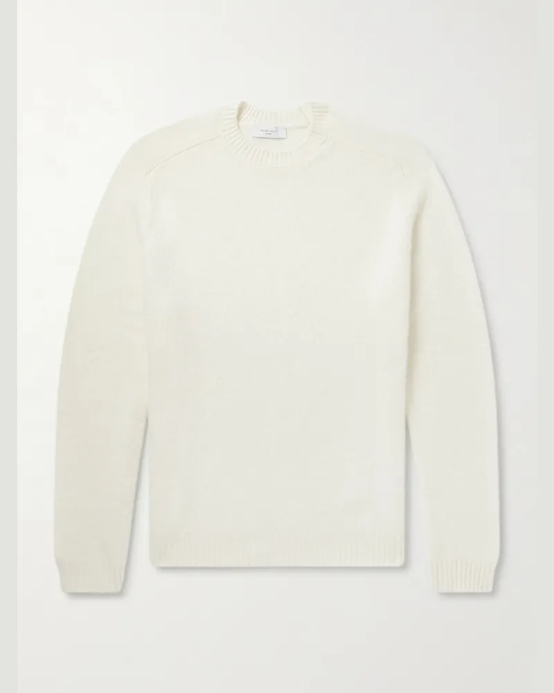 Boglioli Slim-Fit Wool and Cashmere-Blend Sweater White