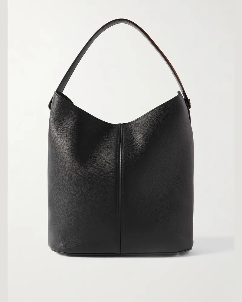 Maison Margiela Dress-Age Tote aus Leder Schwarz