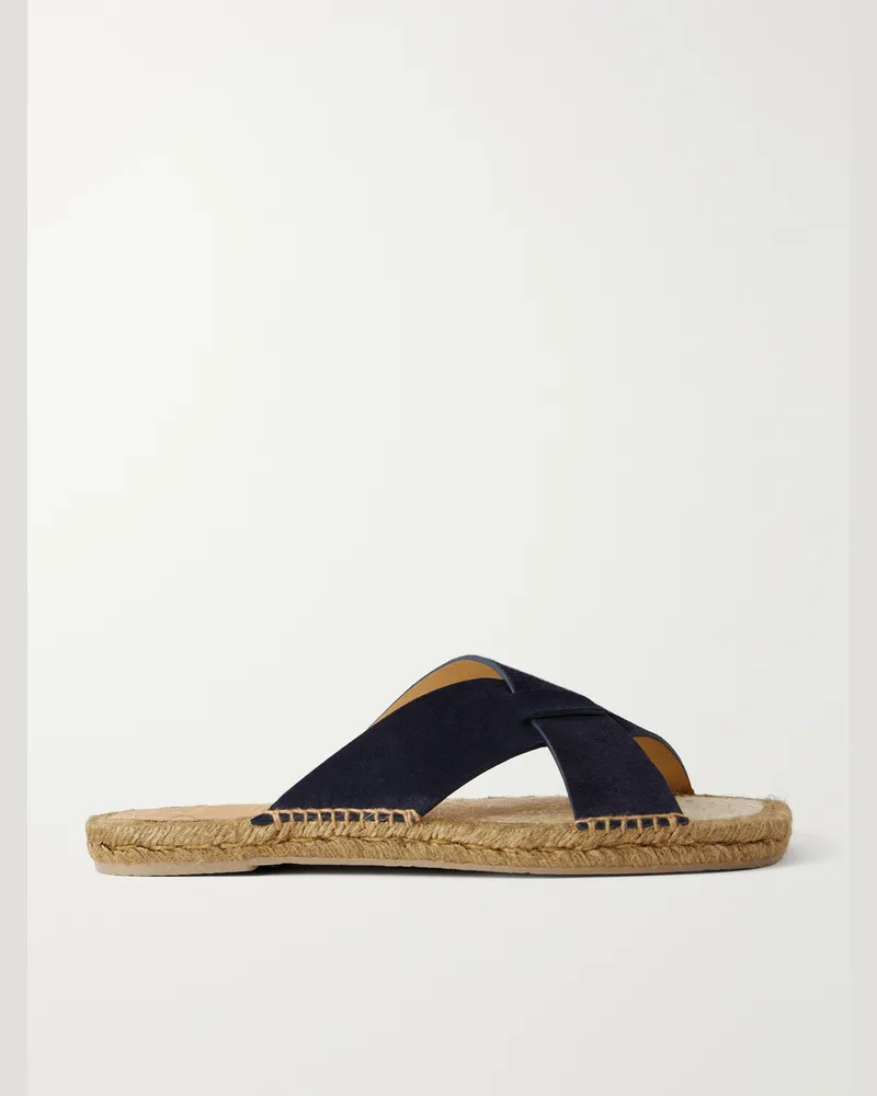 Castañer Keanu Suede Sandals Blue