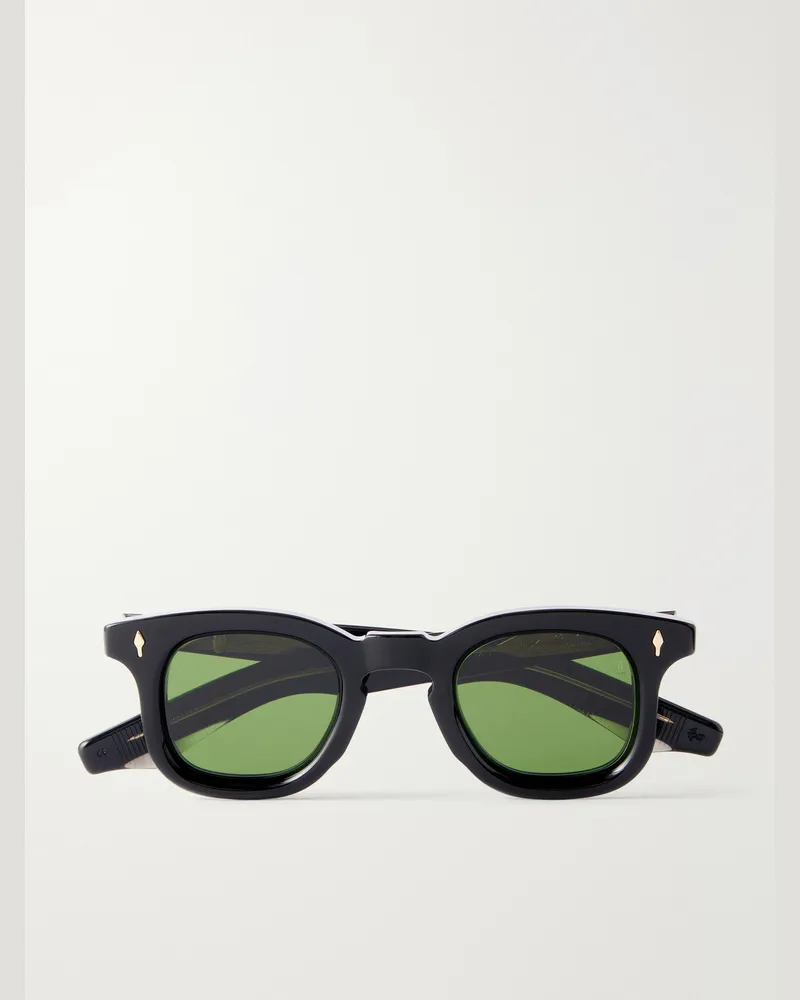 Jacques Marie Mage Devaux Round-Frame Acetate Sunglasses Black