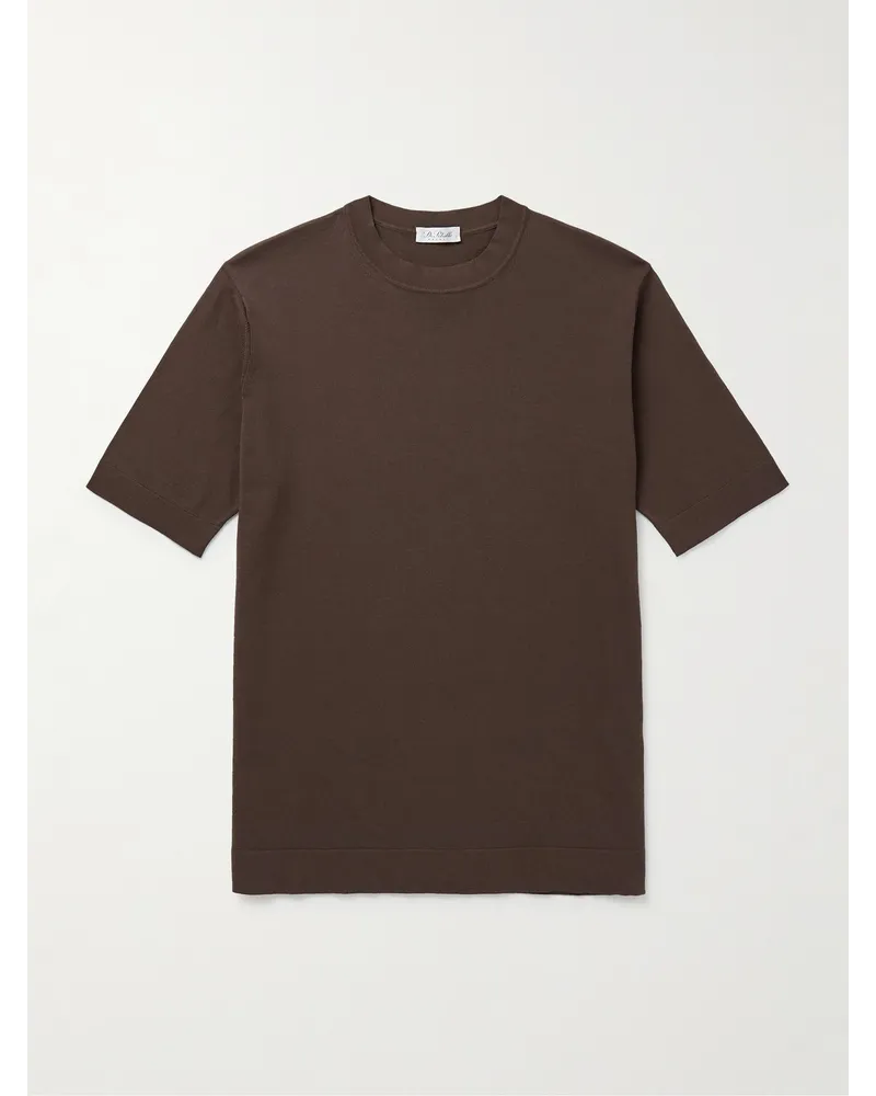De Petrillo T-Shirt aus Baumwolle Neutral