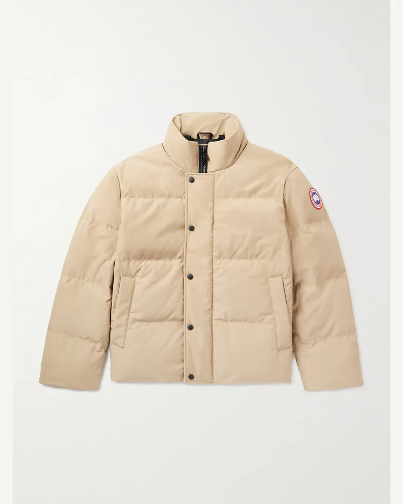 Canada Goose Bayview Daunenjacke aus gestepptem Arctic-Tech®-Shell mit Logoapplikation Neutral