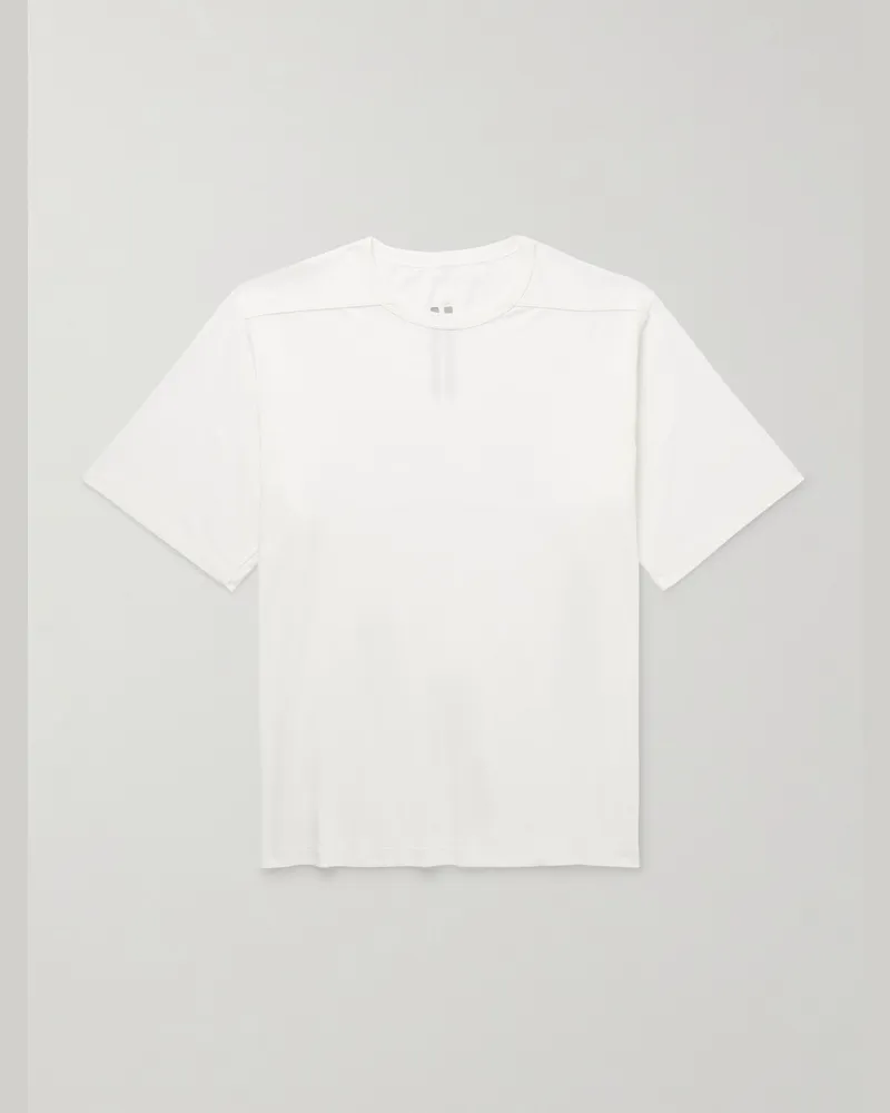 Rick Owens Brad T-Shirt aus Baumwoll-Jersey Weiß