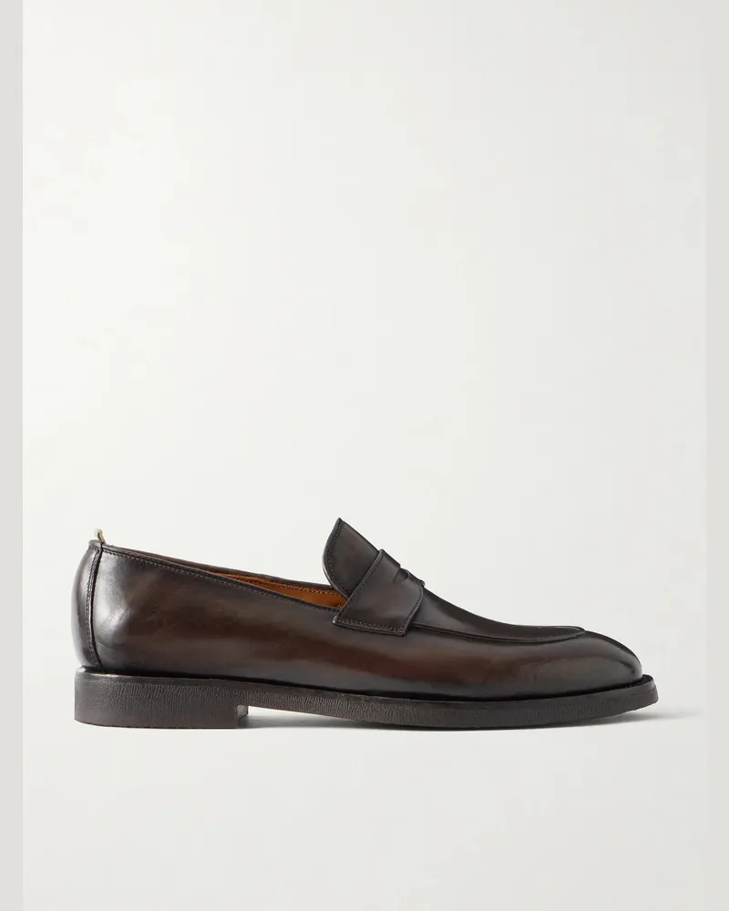 Officine Creative Italia Opera Flexi 101 Leather Loafers Brown