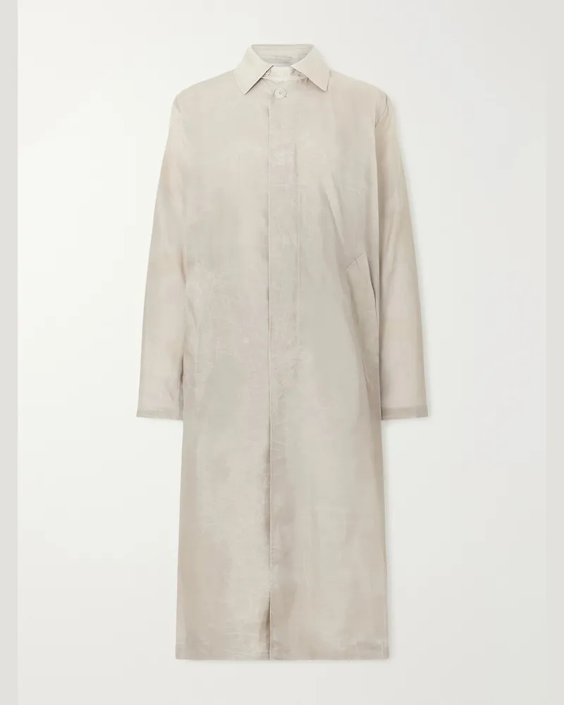 Our Legacy Cloak Trenchcoat aus gewachstem Twill Grau