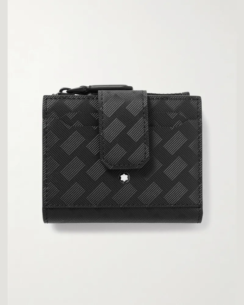 Montblanc Extreme 3.0 Portemonnaie aus strukturiertem Leder Schwarz