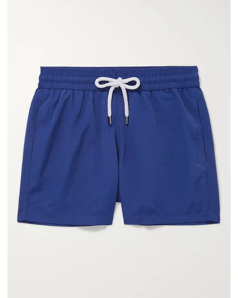 Frescobol Carioca Kurze Badeshorts mit schmaler Passform Blau