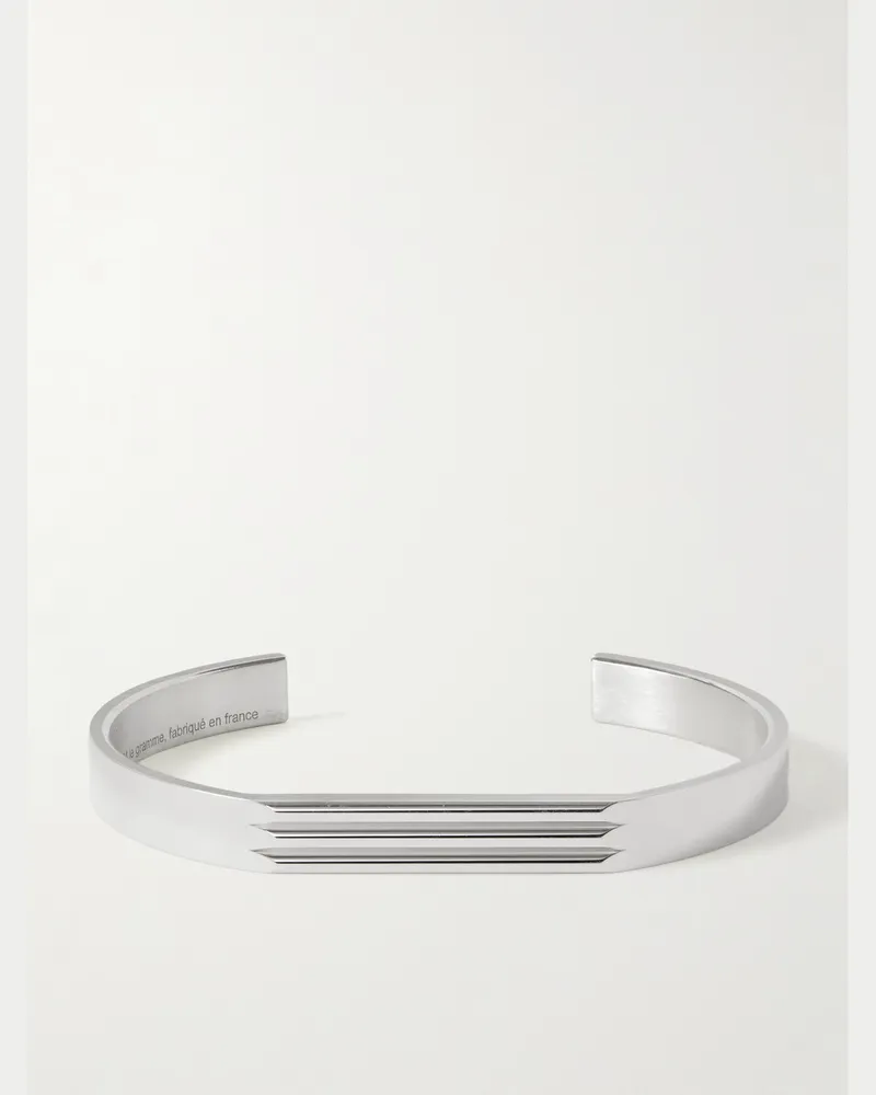 Le Gramme Godron 21g Recycled Sterling Silver Cuff Silver