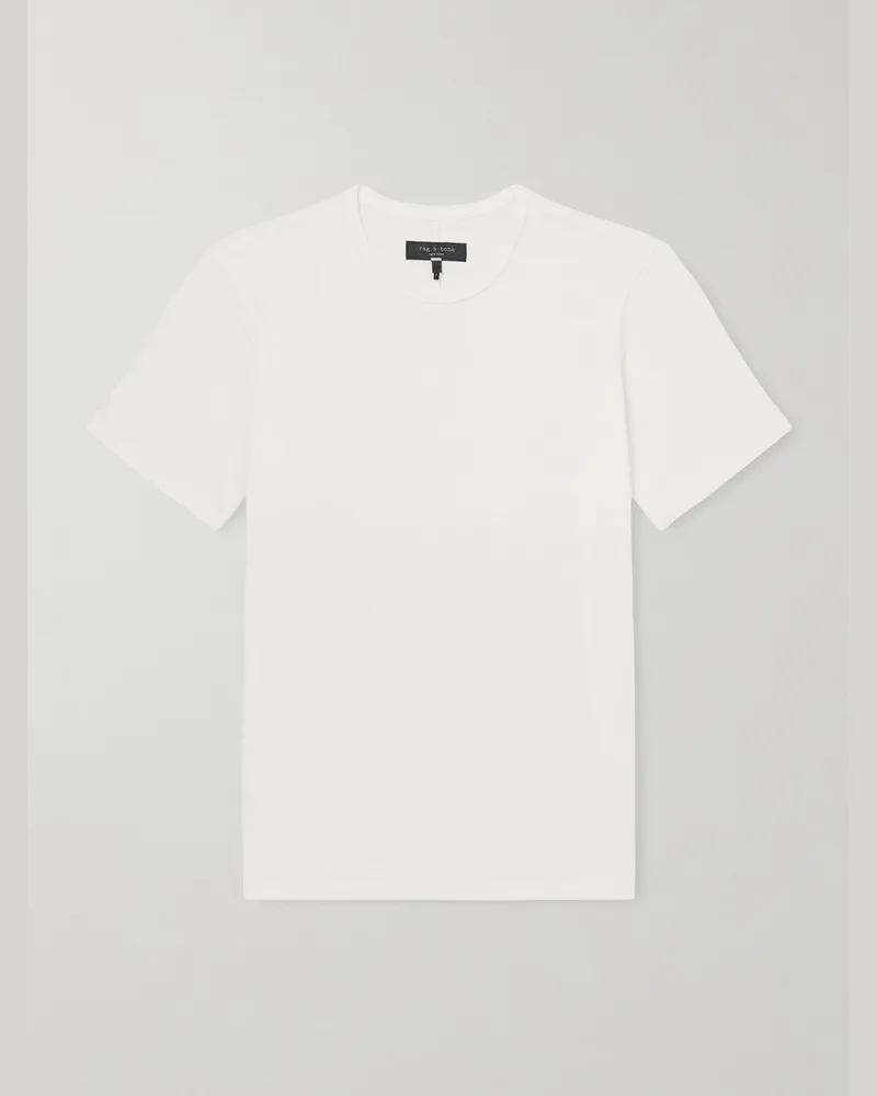Rag & Bone Classic Cotton-Jersey T-Shirt White