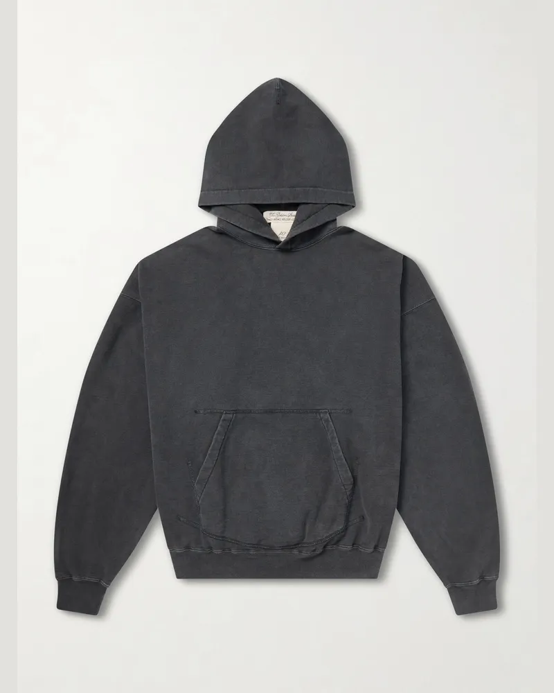 Remi Relief Cotton-Jersey Hoodie Gray