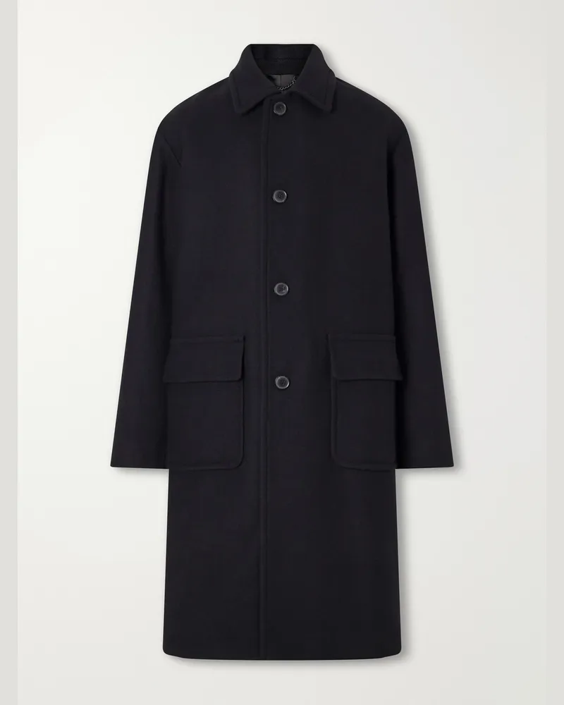 Dries van Noten Oversized Wool-Blend Coat Black