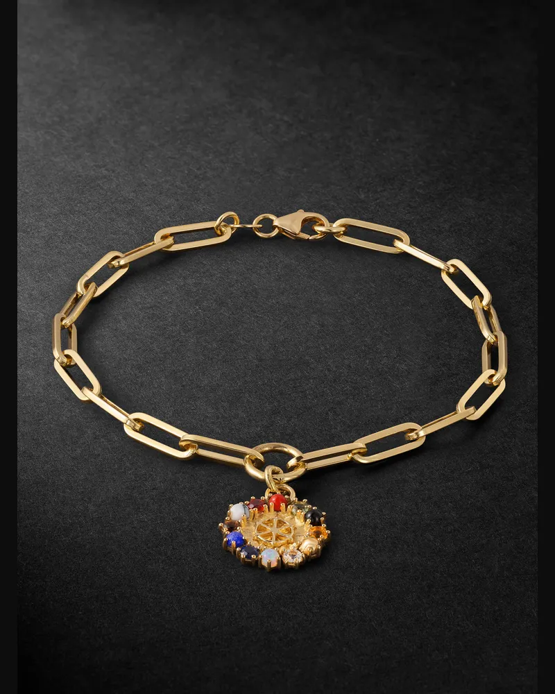 FOUNDRAE Aether Armband aus 18 Karat Gold mit mehreren Steinen Gold