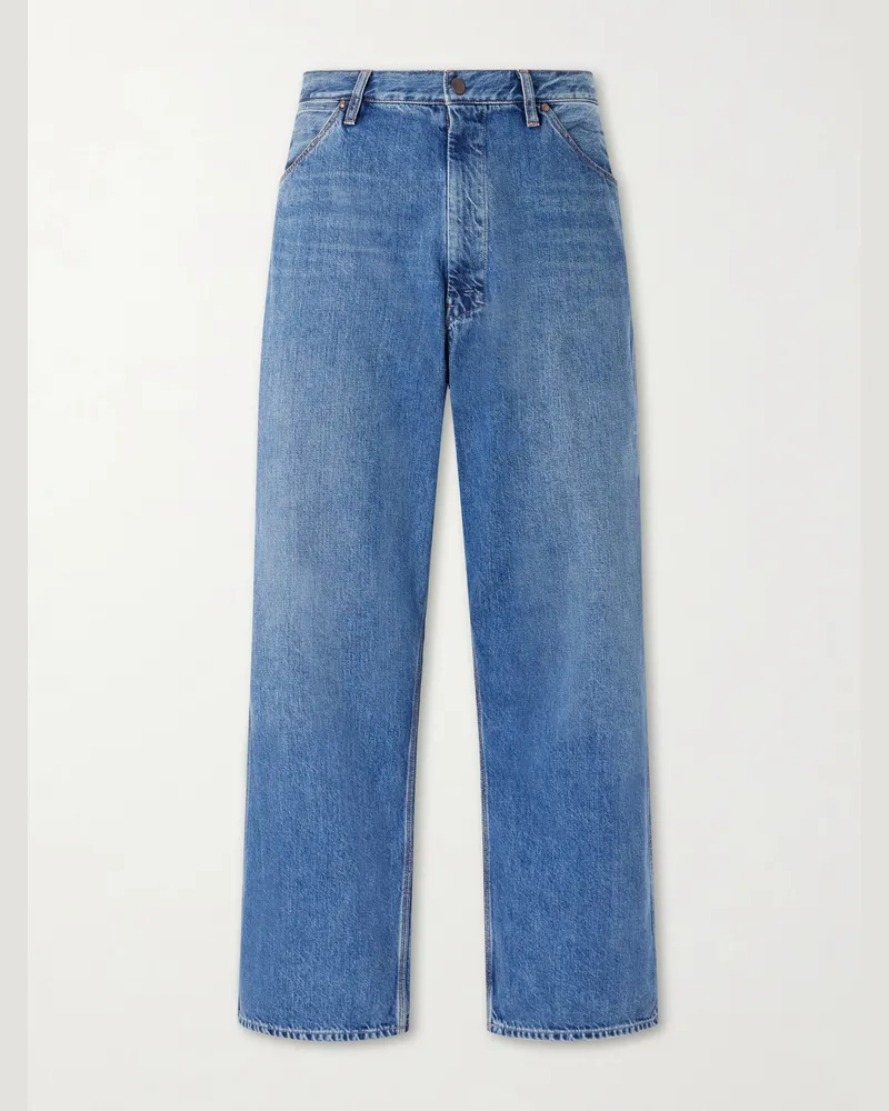 Beams Plus Painters Straight-Leg Jeans Blue
