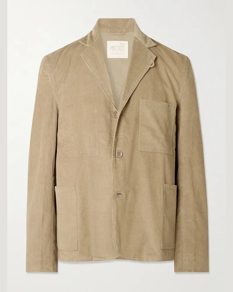 KARDO Somesh Sakko aus Baumwollcord Neutral