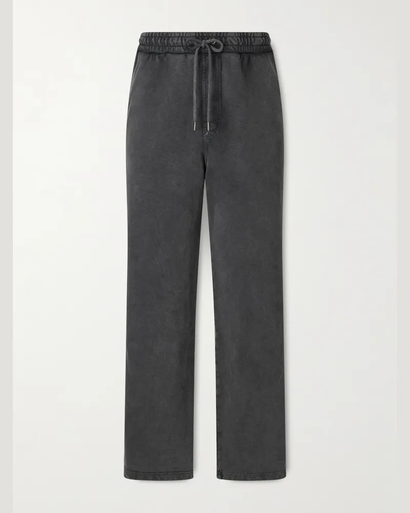 Corridor Straight-Leg Cotton-Jersey Sweatpants Black