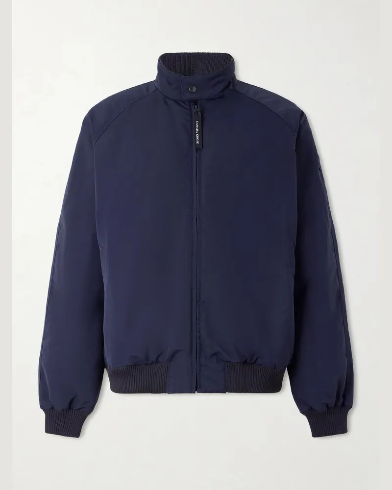 Canada Goose Legacy Organic Cotton-Blend Down Bomber Jacket Blue