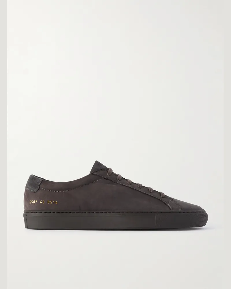 Common Projects Original Achilles Sneakers aus Nubukleder Grau