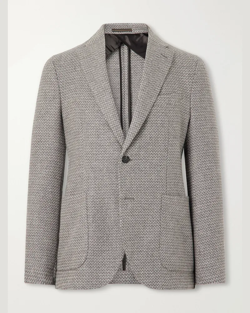 Slowear Wool and Cashmere-Blend Blazer Gray