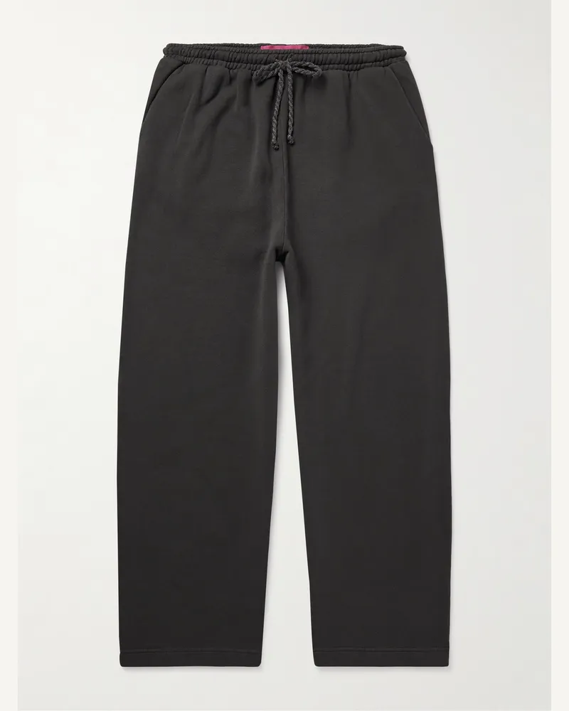 The Elder Statesman Daily weit geschnittene Jogginghose aus Jersey aus einer Baumwoll-Kaschmirmischung Grau