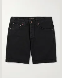 Nudie Jeans Josh Jeansshorts Schwarz