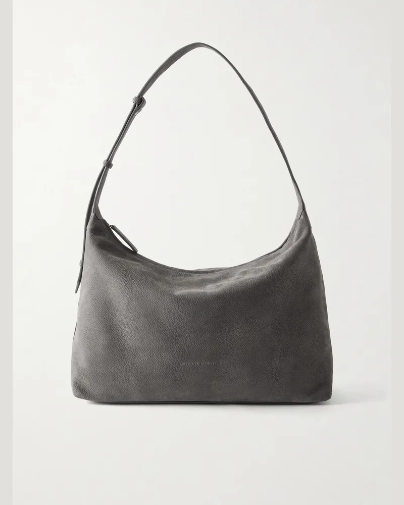 Officine Creative Italia Maderna/002 Nubuck Messenger Bag Gray