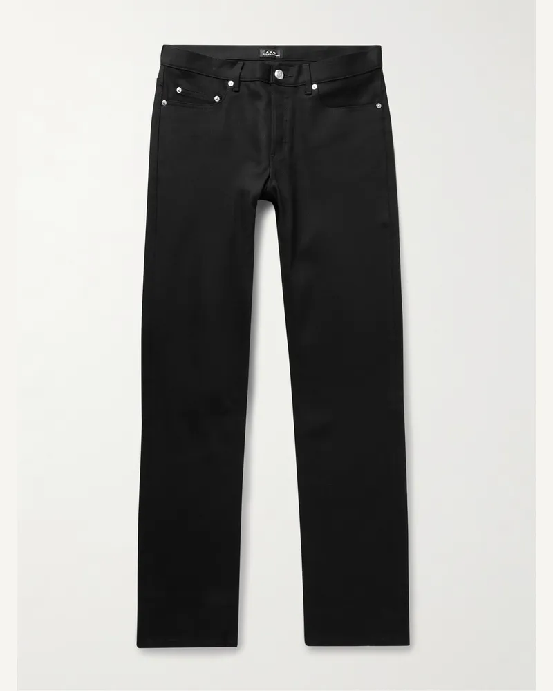 A.P.C. New Standard gerade geschnittene Jeans Schwarz