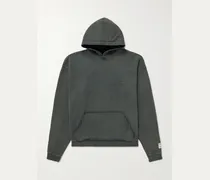 Oversized Logo-Debossed Cotton-Jersey Hoodie