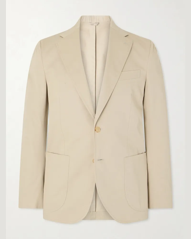 De Petrillo Cotton Suit Jacket Neutrals