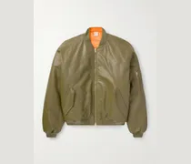 Oversized-Bomberjacke aus Leder